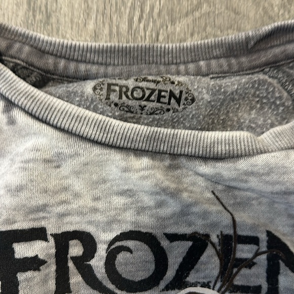 Disney Frozen Heather Grey Olaf Sweater Girls Size 11/12 - Picture 3 of 3